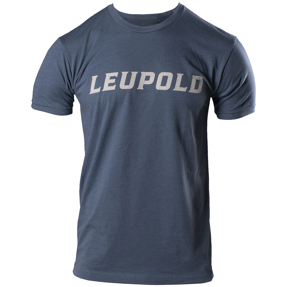 Leupold Wordmark T-Shirt Indigo Heather 181841 Top, Large - Leupold