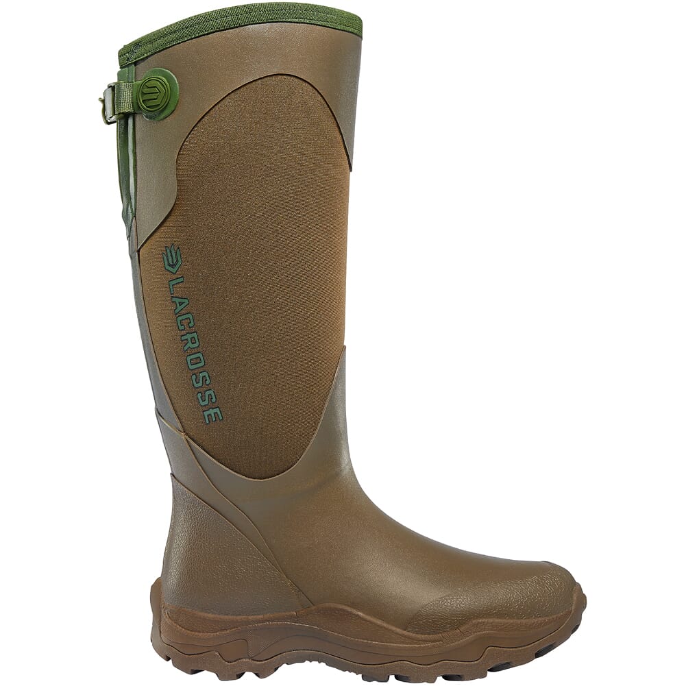 Lacrosse Women's Alpha Agility 15" Neoprene Snake Boot Brn/Grn 302421 in Green, 5 - Lacrosse