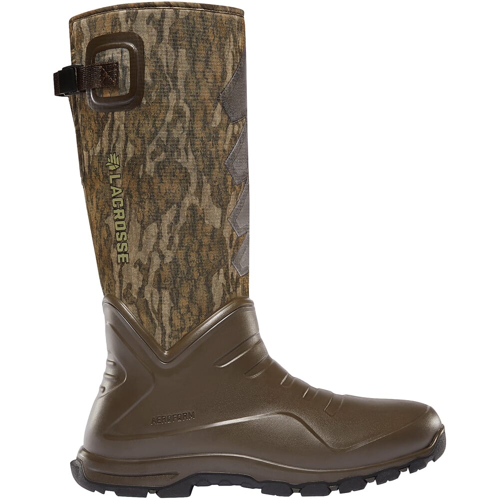 Lacrosse AeroHead Sport 16" Mossy Oak Btmld 7mm Brush Tuff Boot 340224 in Mossy Oak Bottomland, 6 - Lacrosse