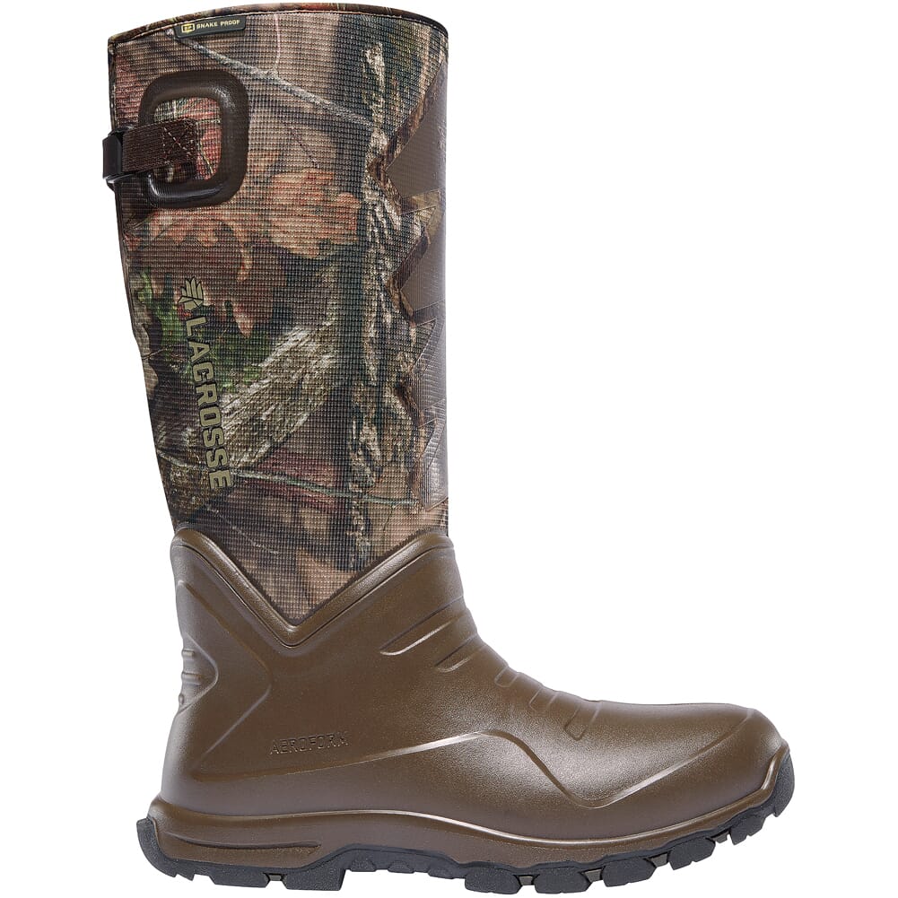 Lacrosse AeroHead Sport 16" Mossy Oak B/U-C Snake Boot 340227, 8 - Lacrosse