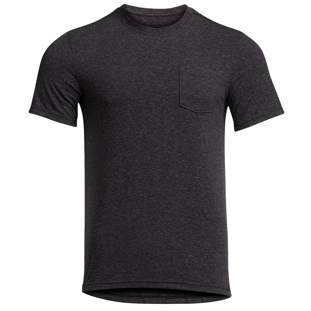 Sitka Gear Essential SS Crew Top Sitka Black HTR 600184-BH, Medium - Sitka Gear