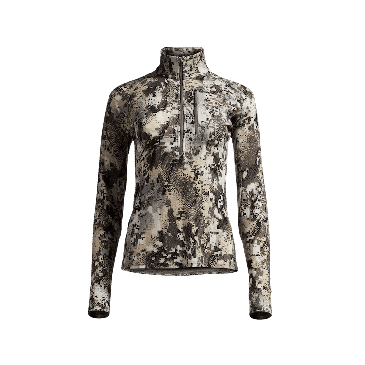Sitka Gear Whitetail Elevated II Women's CORE Merino 220 Half-Zip Pullover 600221-EV in Optifade Elevated Ii, XL - Sitka Gear