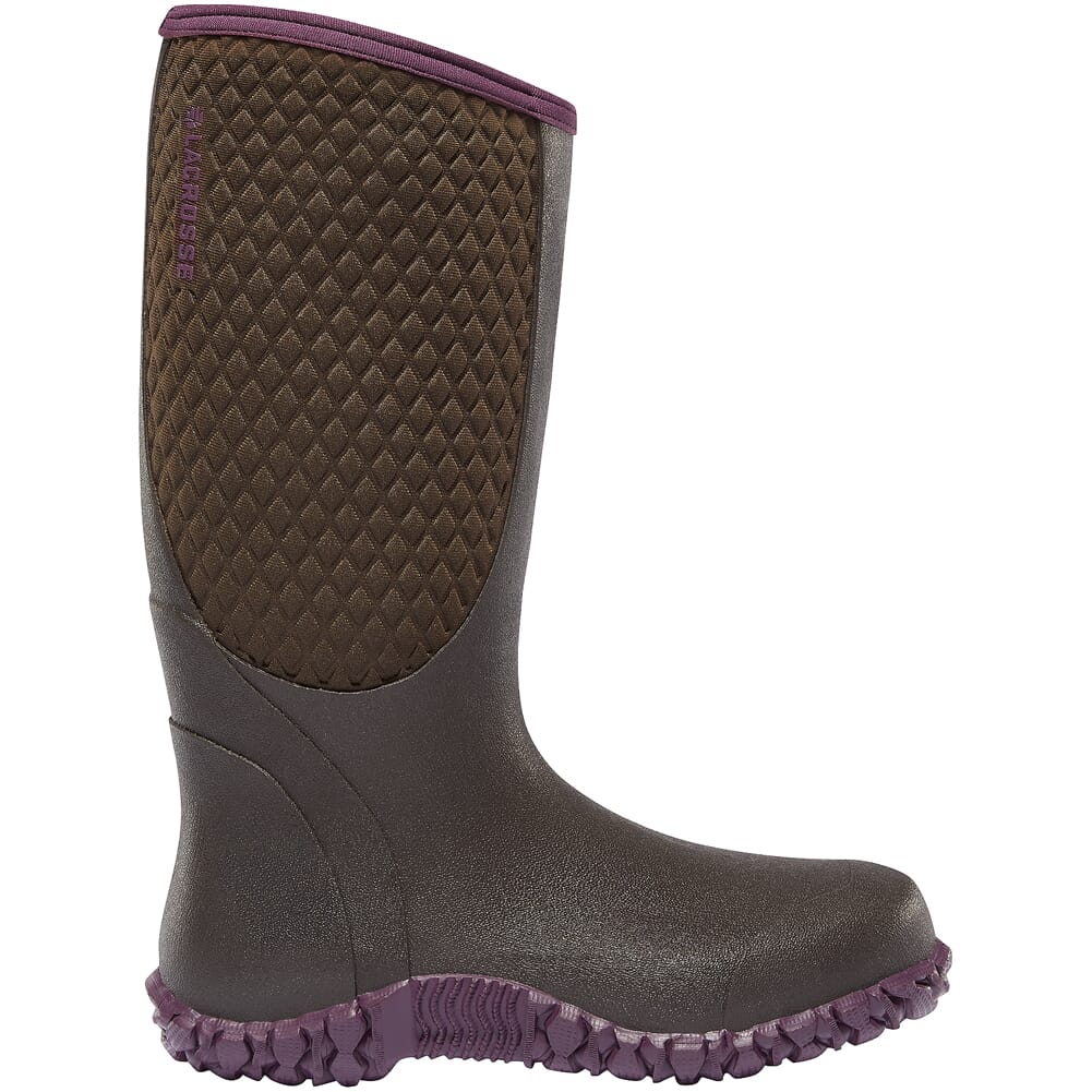Lacrosse Women's Alpha Lite 14" Choc/Plum 5mm Neoprene Boot 610032 in Chocolate/plum, 11 - Lacrosse