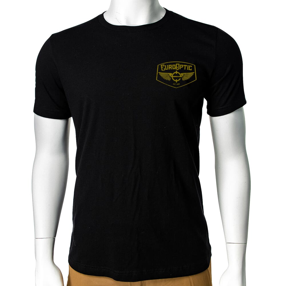 EuroOptic Brand T-Shirt Operator Black SS EO-TEE-6210-BLK-OP, XL - Eurooptic