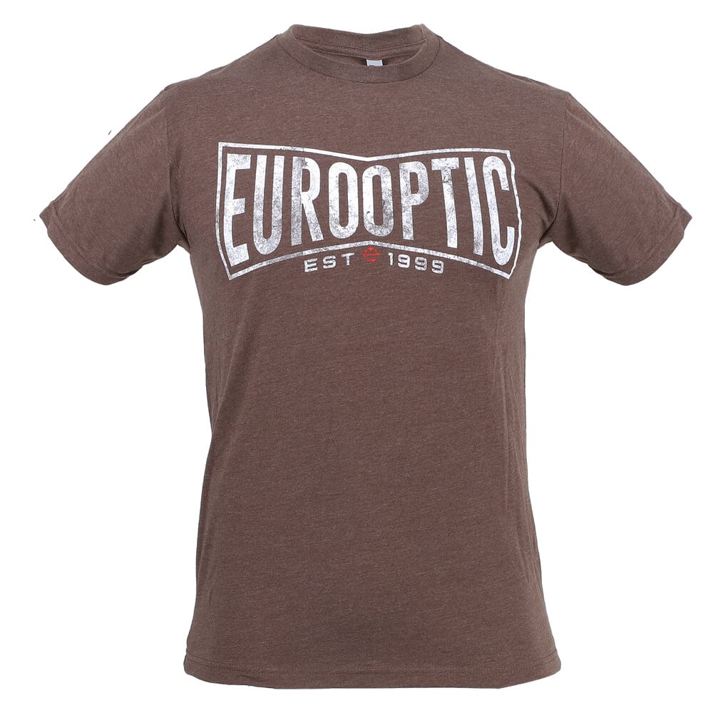 EuroOptic Bowtie Logo Espresso T-Shirt T-Shirt-BRN-BOWTIE Top in Brown, XL - Eurooptic