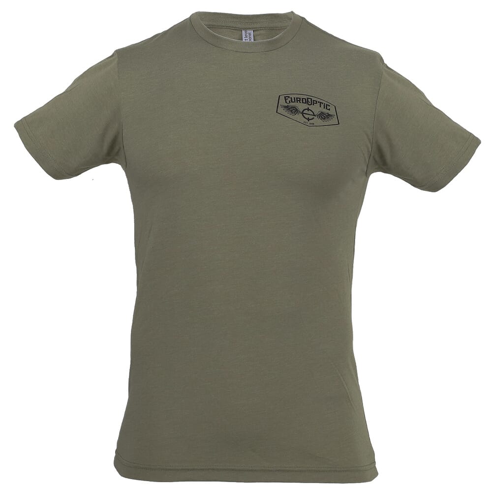 EuroOptic Wings Light Olive T-Shirt T-Shirt-LTOLV-WINGS Top, XL - Eurooptic