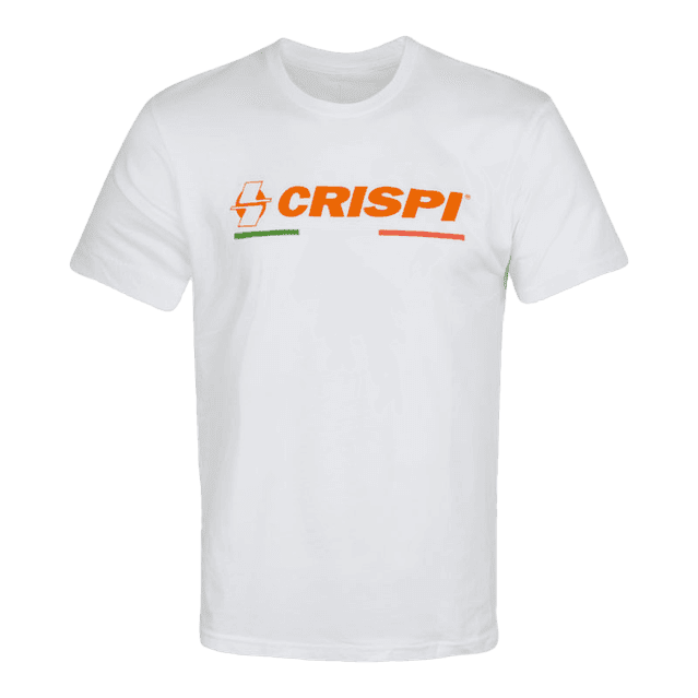 Crispi Italy Flag Logo White Italy-Flag-Logo-Shirt-WHT, XL - Crispi