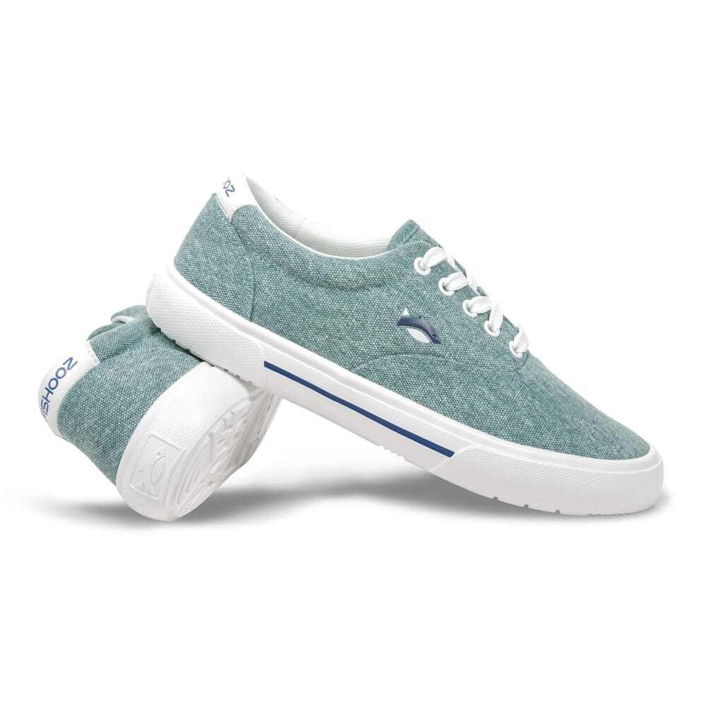 Fishooz Women's Sunwashed Lace Teal/White Shoes SUN-WLC-TEL-W, 7.5 - fishooz