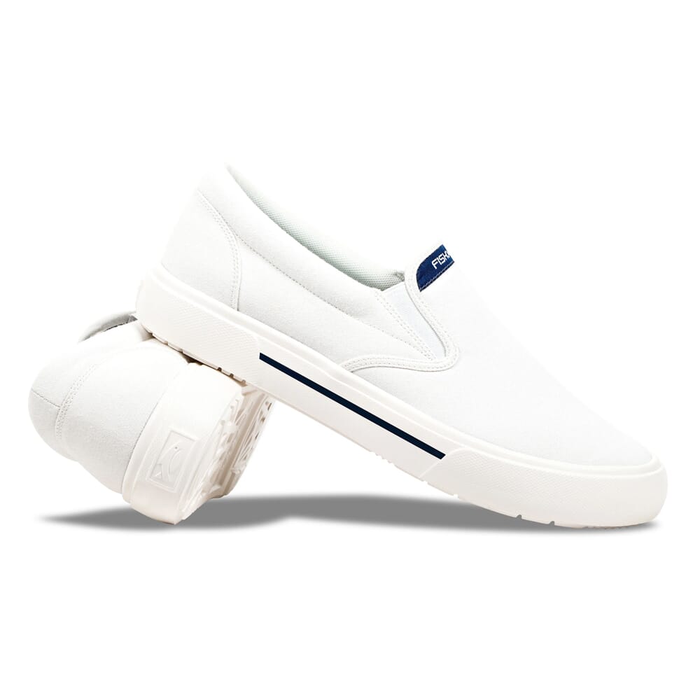 Fishooz Sunbrella Slip-On White/White Shoes SBR-MSO-WHT-M, 8 - fishooz
