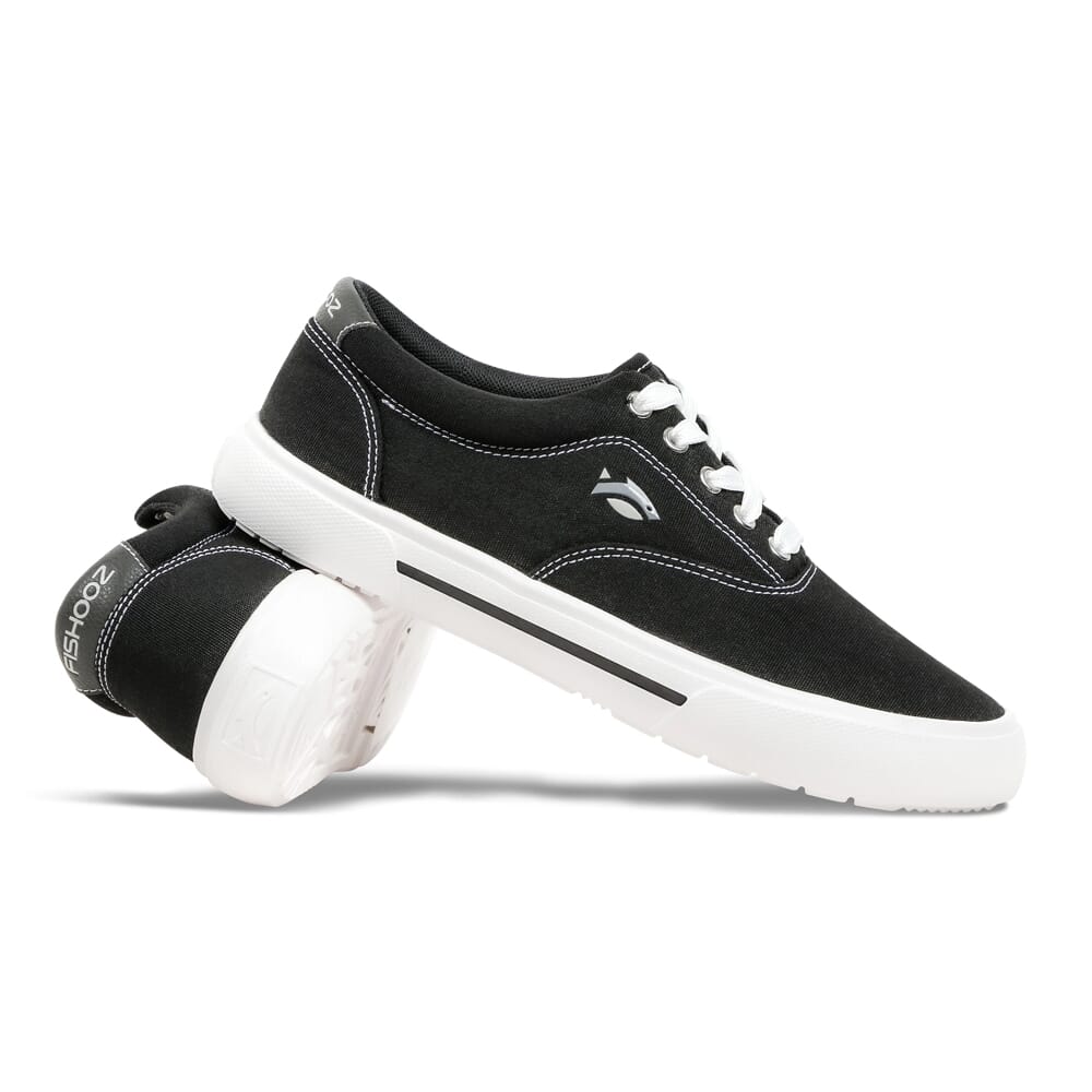 Fishooz Women's Sunbrella Lace Black/White Shoes SBR-WLC-BLK-W, 8 - fishooz