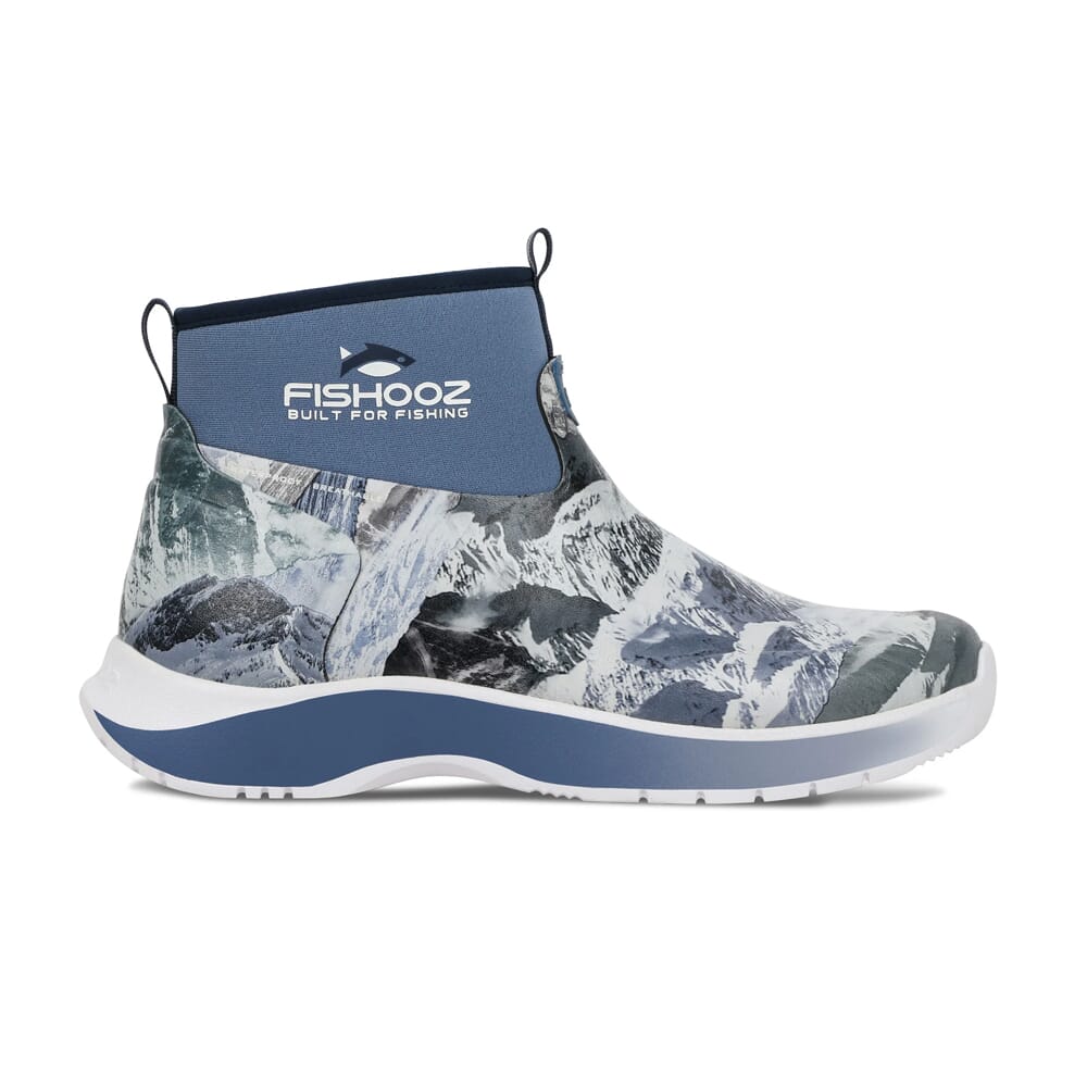 Fishooz DryRun Ankle Splotch/Blue Boots DRA-MA-SPL-M, 9 - fishooz