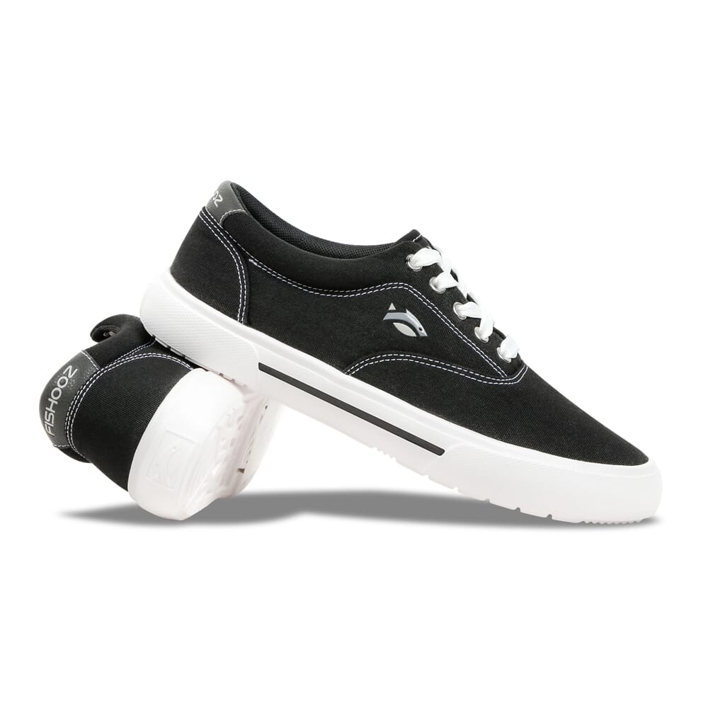 Fishooz Sunbrella Lace Black/Whit Shoes SBR-MLC-BLK-M, 8 - fishooz
