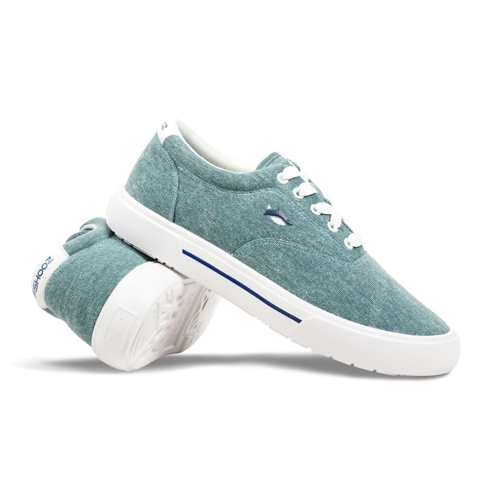 Fishooz Sunwashed Lace Teal/White Shoes SUN-MLC-TEL-M, 11 - fishooz
