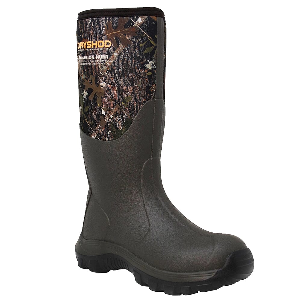 Dryshod Evalusion Hunt Camo/Bark Boots EVH-MH-CM-M, 15 - Dryshod