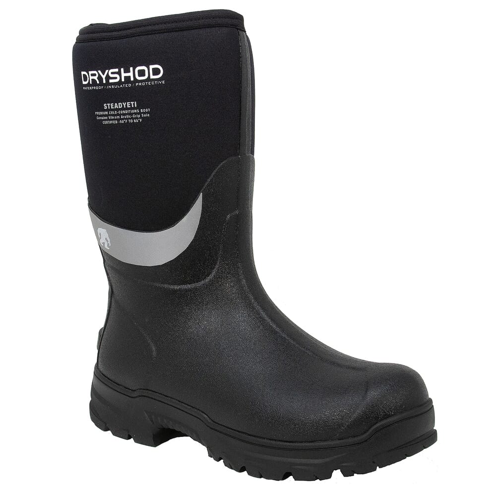 Dryshod Steadyeti Mid Black/Grey Boots SYT-MM-BK-M in Gray/black, 14 - Dryshod