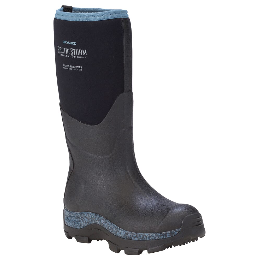 Dryshod Women's Arctic Storm Hi Black/Blue Boot ARS-WH-BL-W, 11 - Dryshod