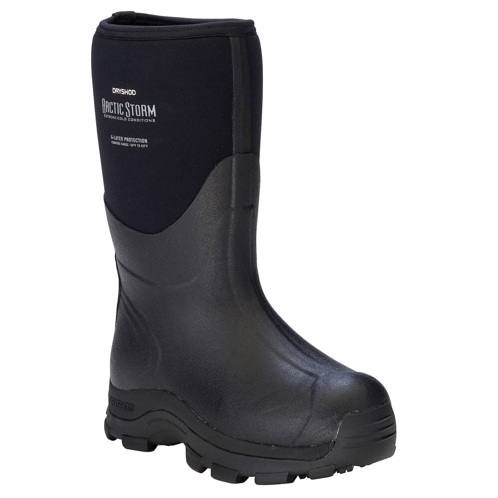 Dryshod Arctic Storm Med Blk/Gry Outdoor Sport Boots ARSMMBKM in Black, 14 - Dryshod