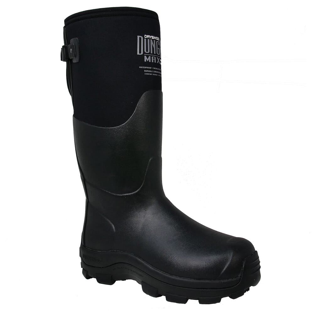 Dryshod Dungho Max Gusset Black/Grey Boots DHMG-MH-BK-M, 9 - Dryshod
