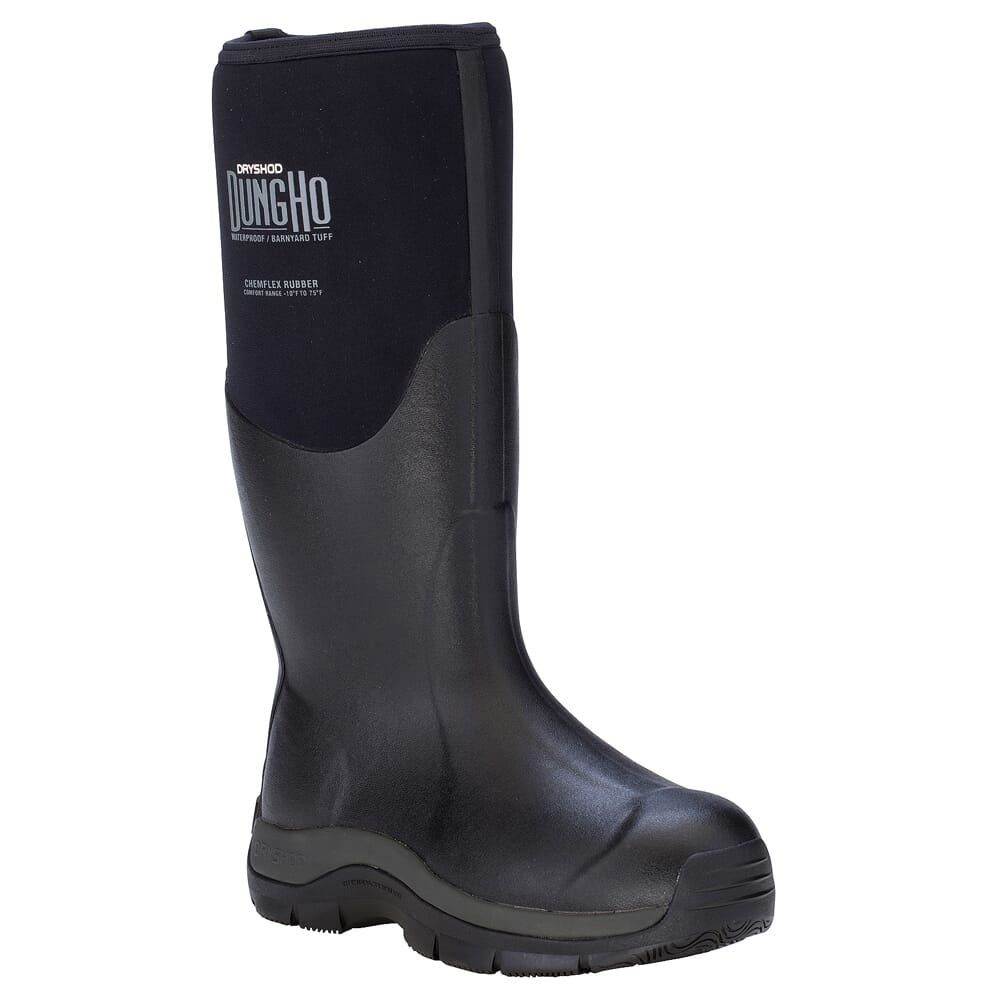 Dryshod Dungho Hi Black/Grey Boots DNG-MH-BK-M in Gray/black, 14 - Dryshod