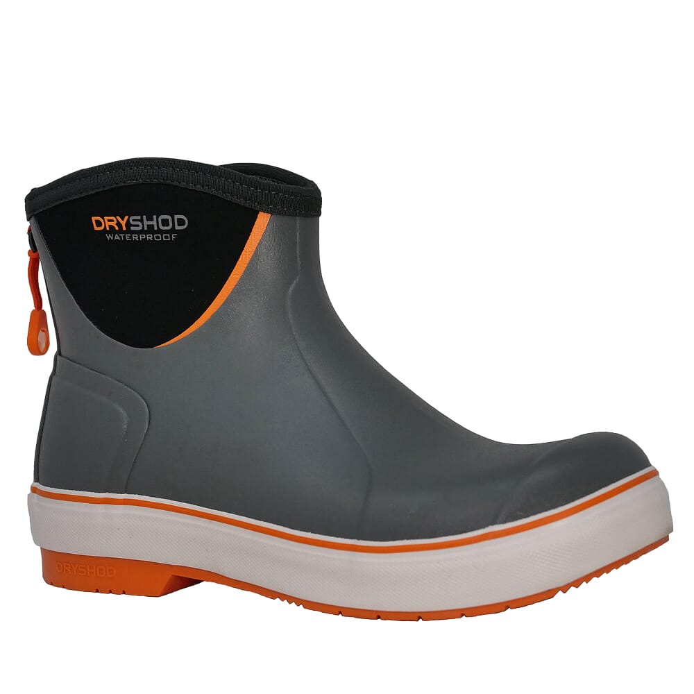 Dryshod Slipnot Deck Boot Grey/Orange Boots SLN-MA-GY-M in Gray, 7 - Dryshod