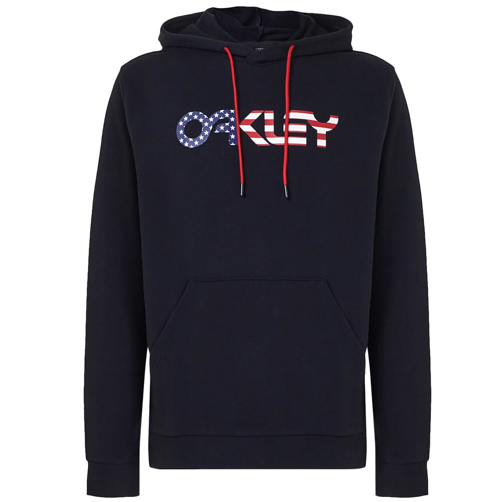 Oakley B1B PO 2.0 Black/American Flag Hoodie FOA402599-01V Top, Large - Oakley
