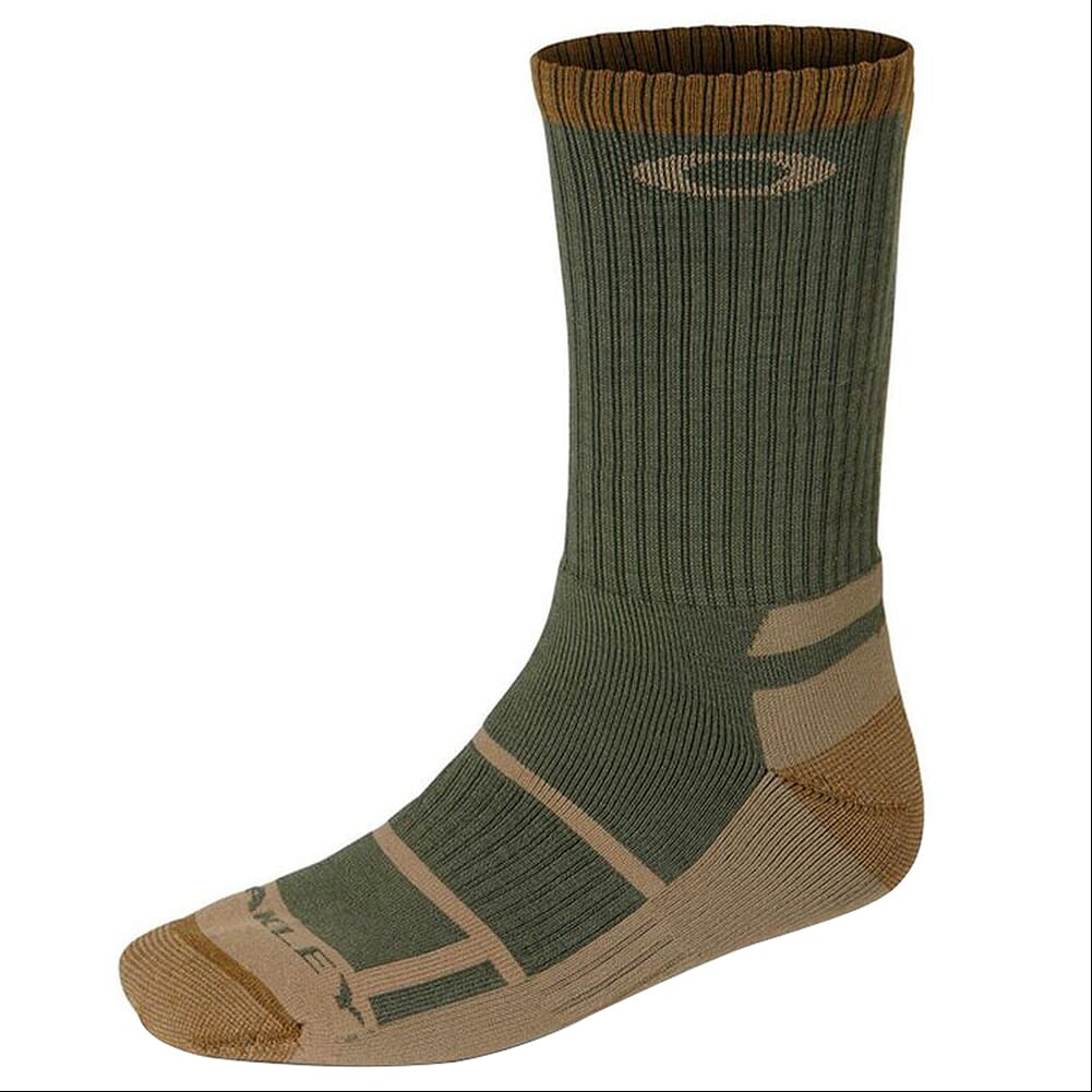 Oakley Boot Socks Worn Olive FOS900195-79B, Large - Oakley