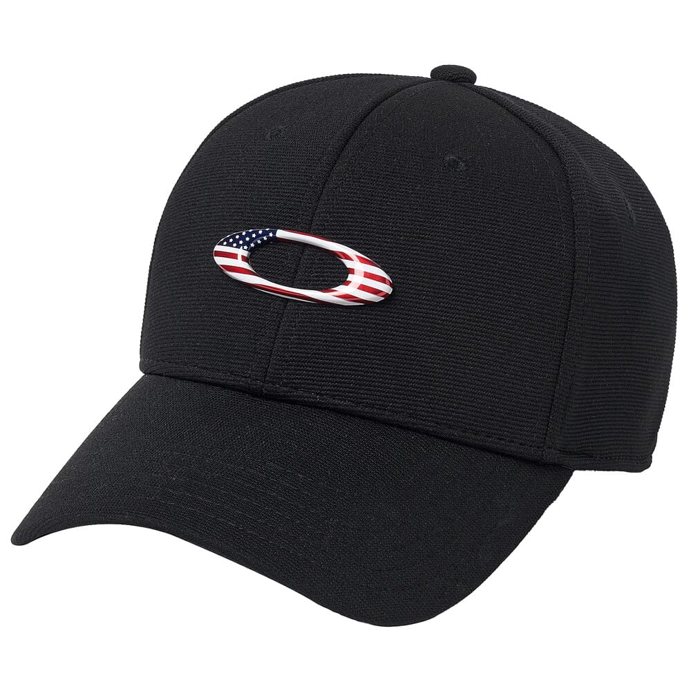 Oakley Tincan Black/American Flag Hat 911545-01V-01V, S/M - Oakley