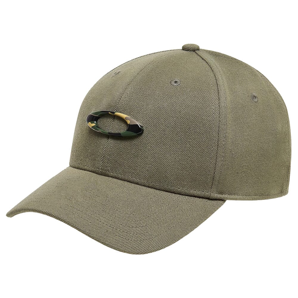 Oakley Tincan Worn Olive/Graphic Camo Hat 911545-70L-70L, L/XL - Oakley