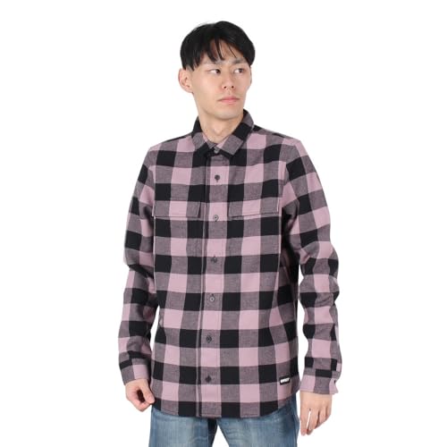 Oakley Bear Cozy Flannel Toadstool/Black Check FOA402577-82X Top in Pink, XS - Oakley