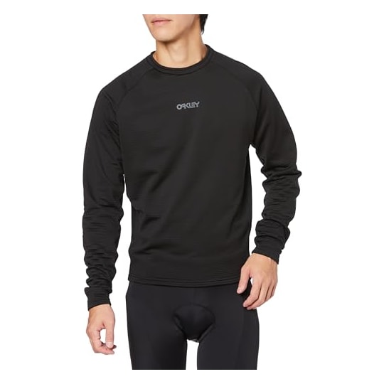 Oakley Seeker Revel Thermal LS Jersey Blackout FOA404906-02E Top, Small - Oakley