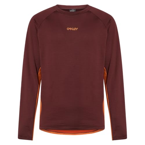 Oakley Seeker Revel Thermal LS Jersey Grenache FOA404906-9B2 Top in Red, Small - Oakley
