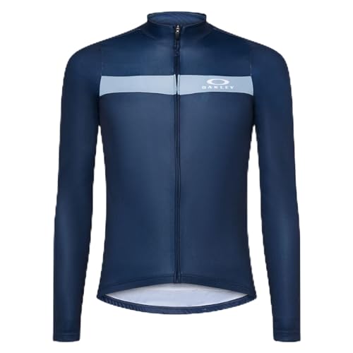 Oakley Icon Classic LS Jersey Team Navy FOA404910-6LE Top in Blue, Medium - Oakley