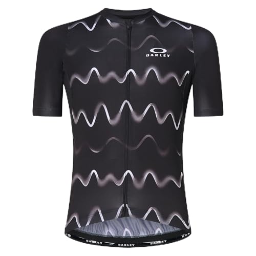 Oakley Endurance Dazzle Camo Jersey Vanish Lines FOA404398-BXF Top in Black, Large - Oakley