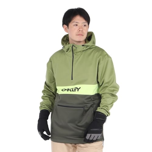 Oakley Tnp Nose Grab SoftShell Hoodie New Dark Brush/Fern FOA404727-7AR in Green, XS - Oakley