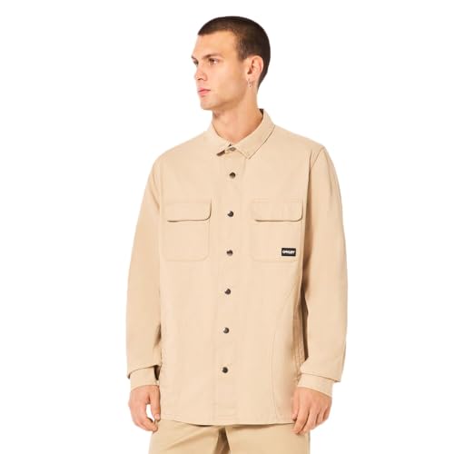 Oakley Long Wknd Jacket Humus FOA405462-31R in Khaki, Large - Oakley