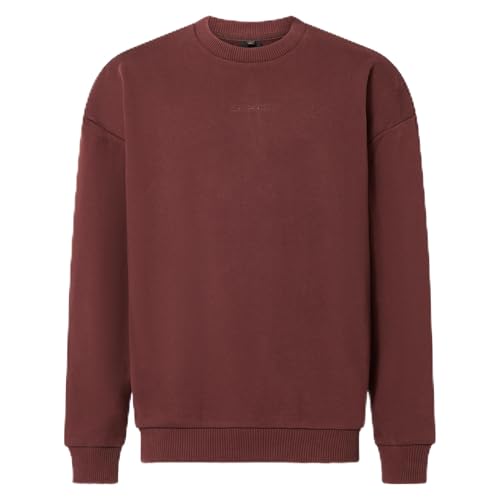 Oakley Soho Crew Top Neck Sweatshirt Grenache FOA405459-9B2 in Red, XL - Oakley