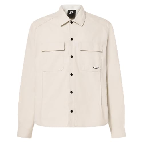 Oakley Canvas Snap Jacket Arctic White FOA406125-10R, Large - Oakley