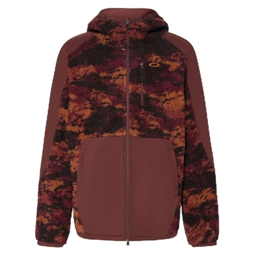 Oakley Caribou Full Zip Sherpa Tiger Camo Red FOA406114-43Y, Large - Oakley