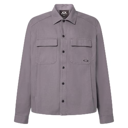 Oakley Canvas Snap Jacket Uniform Grey FOA406125-25N in Gray, Large - Oakley