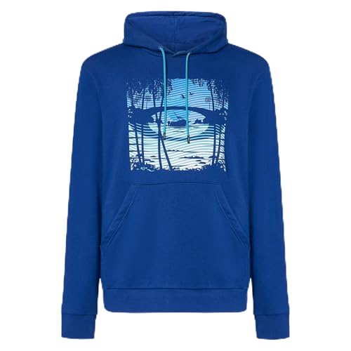 Oakley Golden Hour Bark Po Hoodie Crystal Blue FOA406179-671, XL - Oakley