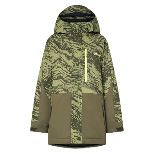 Oakley WMNS TNP TBT Insulated Jacket Duality Swirl DBL Green FOA500472-73P, XS - Oakley