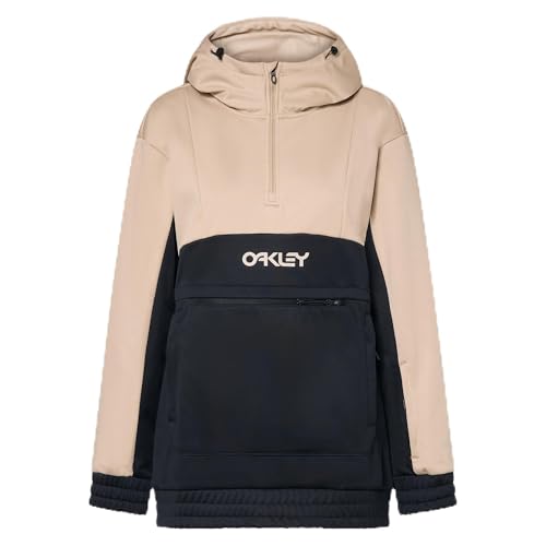 Oakley W. Tnp Nose Grab Softshell Hoodie Humus/Blackout FOA500697-32C in Khaki, 2XL - Oakley