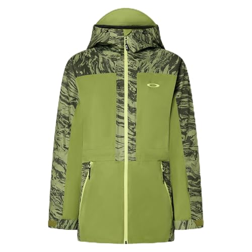 Oakley TC Juno Reduct Shell Jacket 2.0 Duality Swirl DBL Green FOA500699-73P, Small - Oakley