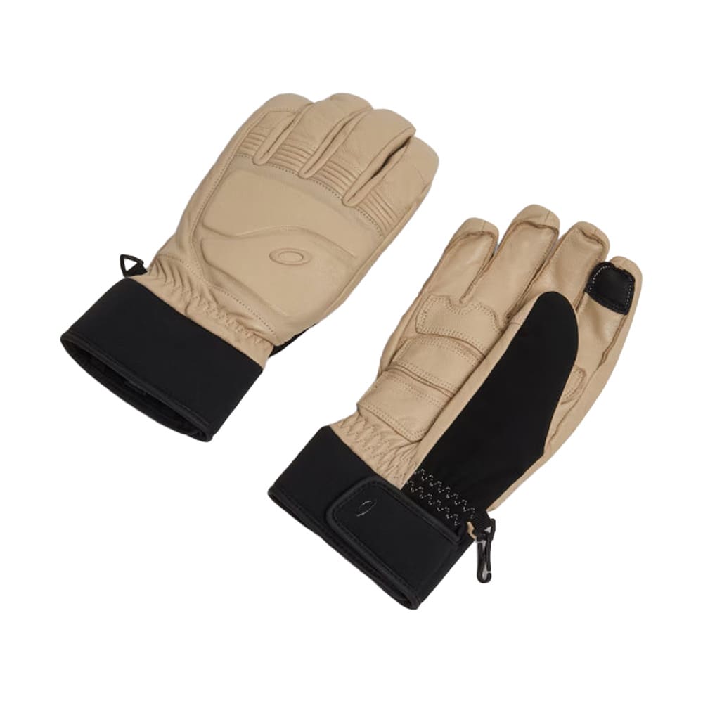 Oakley Peak Leather Gloves Humus FOS901654-31R in Khaki, XS - Oakley