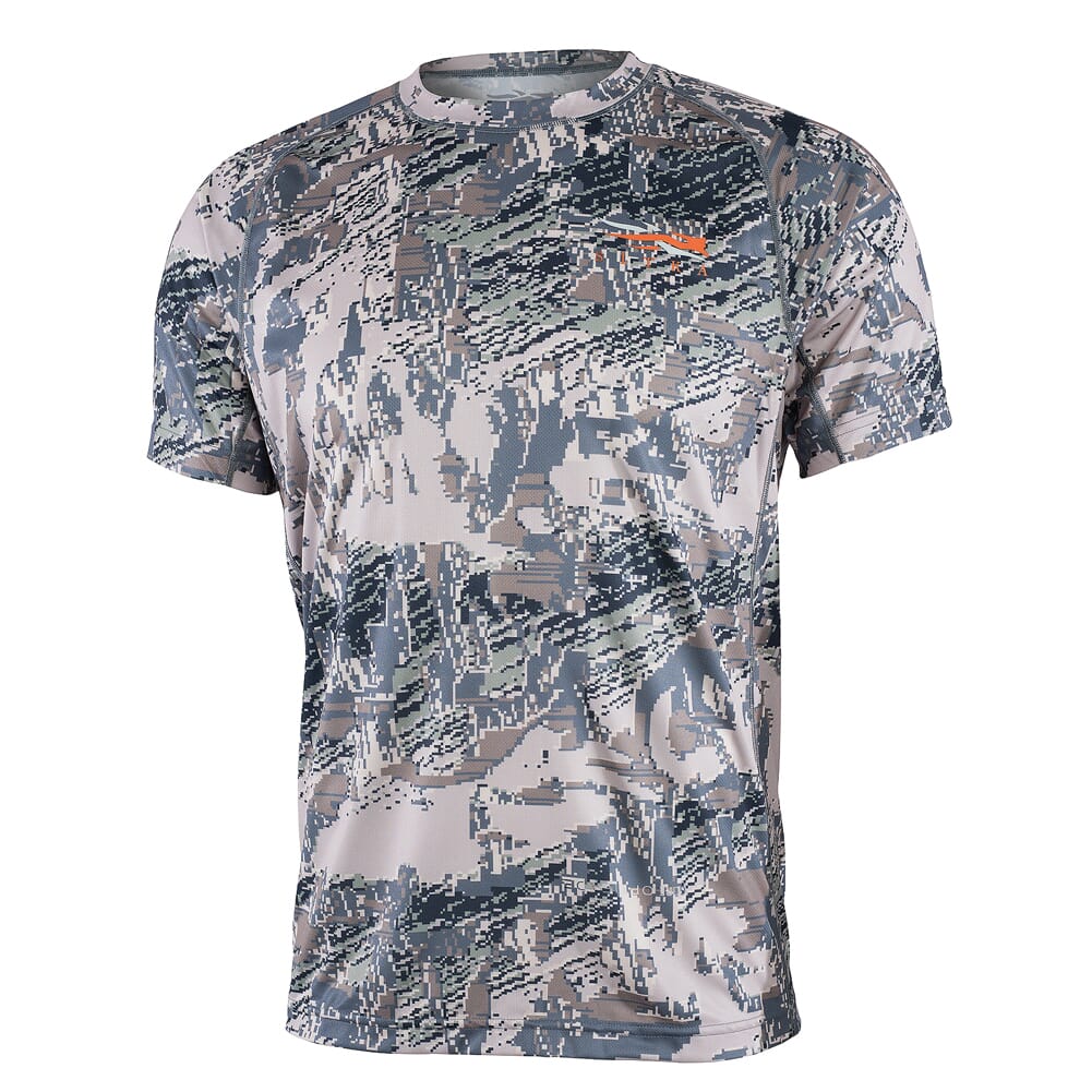 Sitka Gear Big Game Open Country Core Lightweight Short Sleeve Crew Top 10065-OB Top, L - Sitka Gear