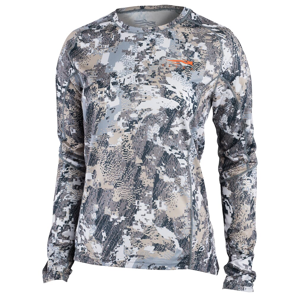 Sitka Gear Women's Core Whitetail Elevated II Lightweight Long Sleeve Crew Top 10076-EV Top, XL - Sitka Gear