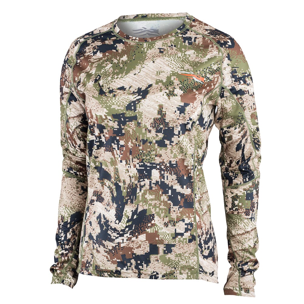 Sitka Gear Women's Core Big Game Subalpine Lightweight Long Sleeve Crew Top 10076-SA Top in Optifade Subalpine, XL - Sitka Gear