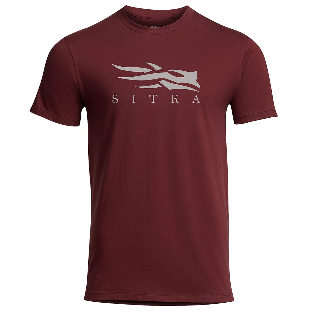 Sitka Gear Icon T-Shirt Dark Red 600087-DAR Top, Small - Sitka Gear