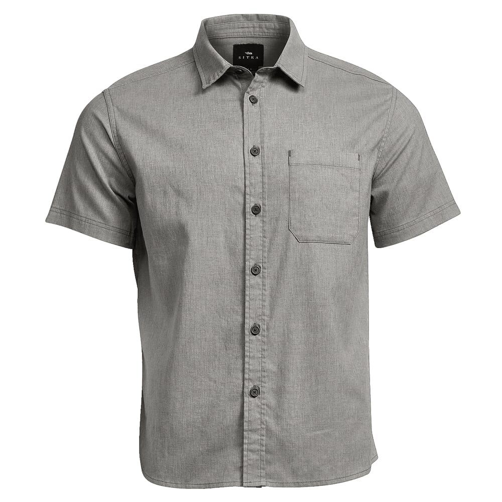 Sitka Gear Ambary SS Shirt Woodsmoke Heather 600219-WSH, Large - Sitka Gear