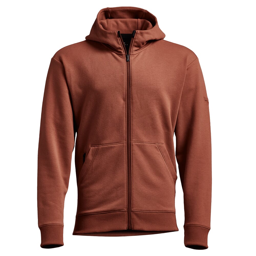 Sitka Gear Essential Full Zip Hoody Red Sumac 600220-RSU, Large - Sitka Gear